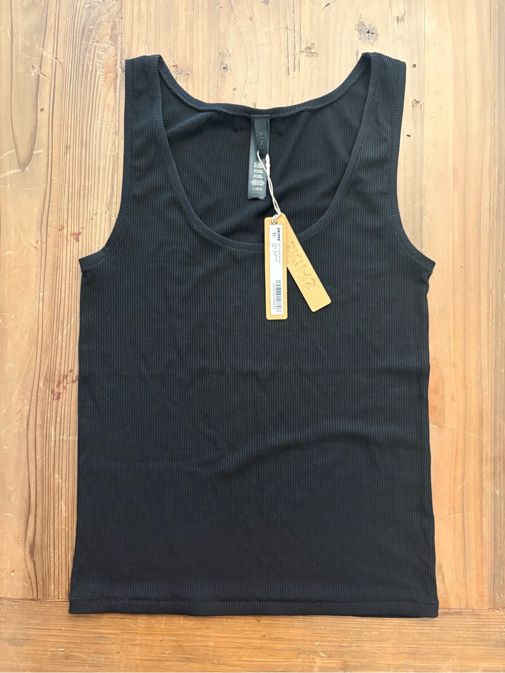 NWT Skims Soft Lounge Rib Tank in Onyx - Size Large